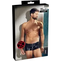 Black Level Vinyl Biker Pants for Men