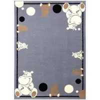 Rugsx Tæppe BCF FLASH Hippo 3993 - Flodhest, grå 140x190 cm