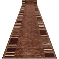 Rugsx Gummibelægning ADAGIO brun szerokość 110cm 110x600 cm