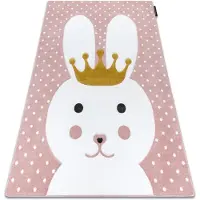 Rugsx Tæppe PETIT BUNNY KANIN lyserød 180x270 cm