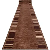 Rugsx Gummibelægning ADAGIO brun szerokość 90cm 90x200 cm