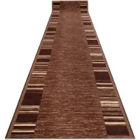 Rugsx Gummibelægning ADAGIO brun szerokość 133cm 133x150 cm