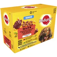 Pedigree Senior Mix Selection i gelé multipack vådfoder til hunde poser