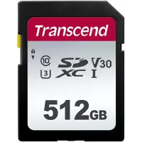 Transcend Sdxc 300s 512gb Class 10 Uhs-i U3 V30 Hukommelseskort