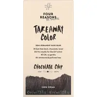 Four Reasons Original Takeaway-farve - Chocolate Chip - 4.7 Mrk chokoladebrun - Demi-permanent hrfarve - Ammoniak-fri og parfumefri hrfarve -