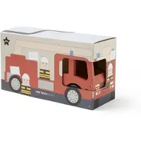 Kids Concept Brandbil - 30 cm - Aiden - Rød m. Brandmænd - - OneSize - Bil