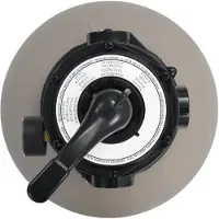 vidaXL sandfilter til pool multiventil med 4 indstillinger grå 350 mm