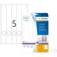 Herma 4830, Hvid, Afrundet rektangel, Permanent, Papir, Mat, Inkjet