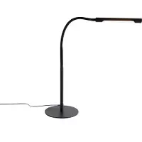 QAZQA Design bordlampe sort inkl. LED med berøringsdæmper - Palka