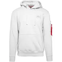 Alpha industries Sweatshirt 'Backprint' sort / hvid