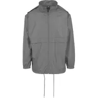 Build Your Brand Nylon Windbreaker Hættetrøje