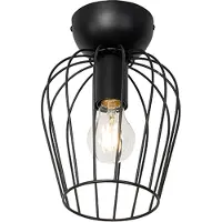 QAZQA Moderne loftslampe sort tråd - Palica