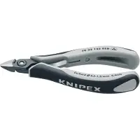 Knipex 79 32 125 ESD, Diagonaltang, Krom-vanadium-stål, Plast, Sort, Grå, 125 mm, 61 g