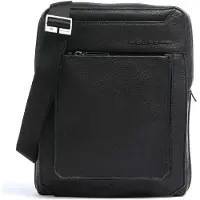 Piquadro Tallin læder iPad sleeve crossbody taske sort CA1816W108 21,5 x 27 x 7 cm