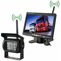 24hShop Trådløs Lastbil Bakkamera med 7" Skærm - Night vision