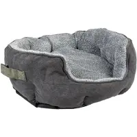 Duvo+ LEGOWISKO blød grå hundeseng 41x38x20 cm