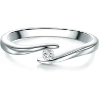 Trilani Ring sølv / transparent