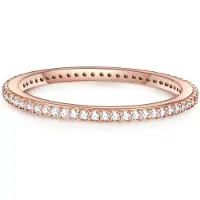 Glanzstücke Ring rosa guld / transparent