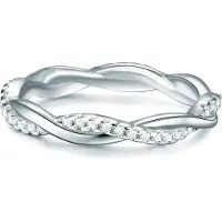 Trilani Ring sølv / transparent