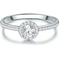 Trilani Ring sølv / transparent
