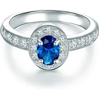 Trilani Ring blå / sølv