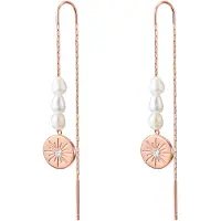 Valero Pearls Øreringe rosa guld / transparent / perlehvid