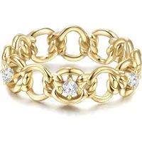 Glanzstücke Ring guld / transparent