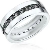 Rafaela Donata Ring sort / sølv