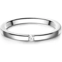 Glanzstücke Ring sølv / transparent