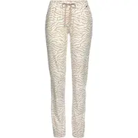 LASCANA Pyjamasbukser lysebrun / hvid