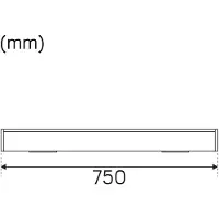 SOLAR PLUS LED Extend G2 75 3000K, 640lm, Ra90, SDCM3. Hvidlakeret LED-liste 75 cm. 9W, tilsluttes til 24V PROFESSIONEL