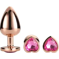 Dream Toys Gleaming Love Rose Gold Plug Set