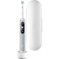Oral-B iO6 elektrisk tandbørste grå / tandbørste med 5 børsteindstillinger / genopladelig tandbørste med Bluetooth