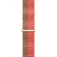 Apple - Løkke for smart watch - 145 - 220 mm - pink pomelo, tan - for Watch Hermès Series 9, SE 3, Series 10, Series 11, Series 8, Series 9, Ultra 2, Ultra 3