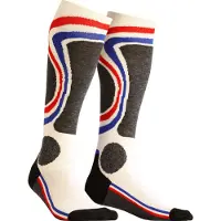 Monnet - Skistrømper - French Socks Unique til UnisexUld - Størrelse 39-40 - Hvid
