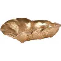 Ferm Living Oyster dekorationsskål 10,5 cm Messing