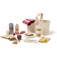 Kids Concept Legemad - Picnic sæt - Træ - - OneSize - Legemad