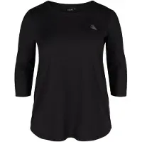 ACTIVE By Zizzi Funktionsbluse sort