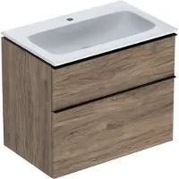 Geberit Møbelsæt iCon smal 2 skuf 75x63 nød