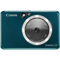 Canon Zoemini S2 - Digitalkamera - kompakt med hurtigfotoprinter - 8.0 MP - Bluetooth, NFC - blågrøn