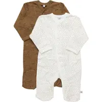 Pippi Baby Natdragter m/f - 2-pak - Tinsel - - 74 - Natdragt