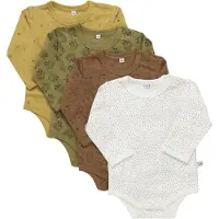 Pippi Bodyer l/æ - 4-pak - Tinsel - - 1 år (80) - Body L/Æ