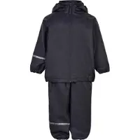 CeLaVi Regntøj m. Seler/Fleece - Recycle PU - Dark Navy - - 80 - Regntøj