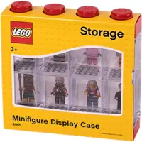 LEGO Udstillingskasse til 8 minifigurer - rød 5006151