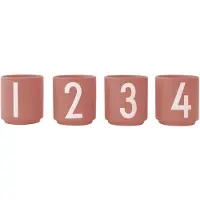 Design Letters espressokop 4 stk Nude