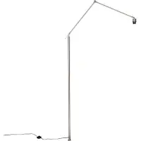 QAZQA Gulvlampe arm stål - Editor