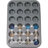 Forma PME Nelipni kepimo 24 mini bandelėms 36 x 26,5 cm balta