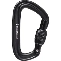 Black Diamond - Karabiner klatring - Liteforge Screwgate Carabiner Black til Unisex - Sort