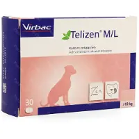 Virbac Telizen 100 mg M/L kosttilskud til hunde
