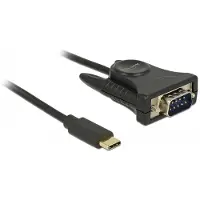 DeLOCK - Seriel adapter - USB-C (han) til DB-9 (han) - 1.8 m